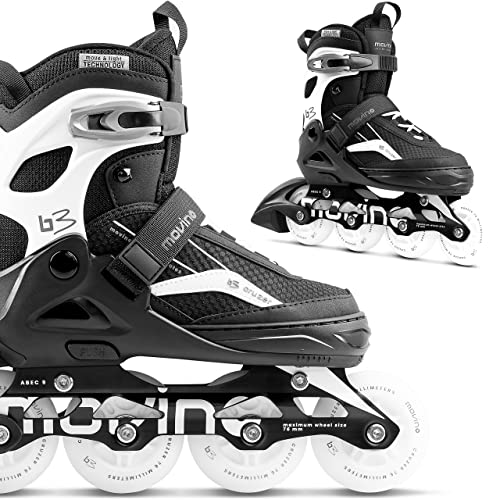 Movino Inline Skates | Cruzer B3 | Verstellbare Rollschuhe | Damen Mädchen Jungen Inliner | Inliner für Erwachsene | Inline Skates mit leuchtenden Rädern | Move & Led Technology Movino Inline Skates | Cruzer B3 | Verstellbare Rollschuhe | Damen Mädchen Jungen Inliner | Inliner für Erwachsene | Inline Skates mit leuchtenden Rädern | Move & Led Technology von Movino