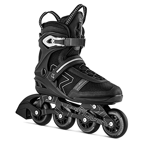 Movino Inline Skates | Cruzer B4 | Fitness Rollschuhe | Damen Herren Inliner | Inliner für Erwachsene | Inlineskates mit Schnellschnürsystems und Reflexionselemente | Rollerblades mit Aluminium Kufe von Movino