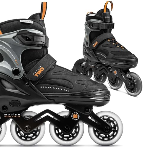 Movino Inline Skates Cruzer Two Rollschuhe Kinder Mädchen Jungen Inliner Rollerskates Fitness Sport Outdoor Inliner für Kinder Inlineskates Verstellbar Großen Rädern 80 mm Kids-Inliner, XL (42-45) Movino Inline Skates Cruzer Two Rollschuhe Kinder Mädchen Jungen Inliner Rollerskates Fitness Sport Outdoor Inliner für Kinder Inlineskates Verstellbar Großen Rädern 80 mm Kids-Inliner, XL (42-45) von Movino