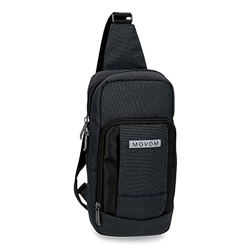 Movom Herren Gepäcktasche mit Trimmen, schwarz/weiß, 16x31x5.5 cms, Cross-Umhängetasche Movom Herren Gepäcktasche mit Trimmen, schwarz/weiß, 16x31x5.5 cms, Cross-Umhängetasche von MOVOM