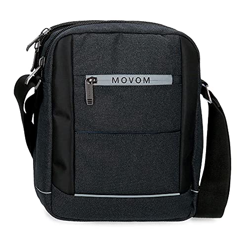 Movom Trimmed kleine Umhängetasche, Schwarz, 15 x 19,5 x 6 cm, Polyester, Schwarz, Kleine Umhängetasche Movom Trimmed kleine Umhängetasche, Schwarz, 15 x 19,5 x 6 cm, Polyester, Schwarz, Kleine Umhängetasche von MOVOM