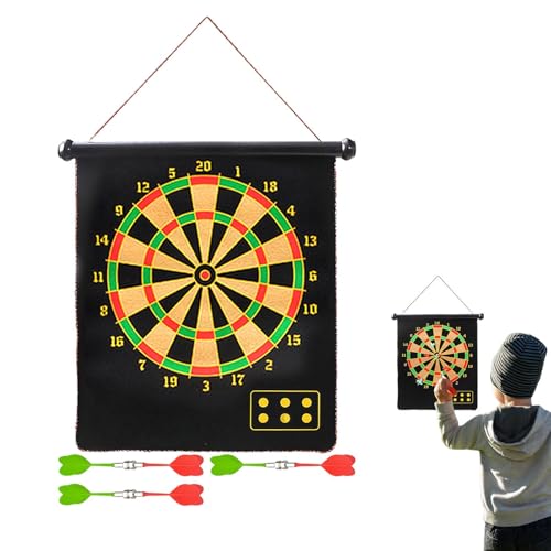 Dart Board Magnetic, Magnetic Dart Board für Kinder - Party Play Game Indoor Outdoor | Magnetisches Dartboard doppelseitiges Dart -Brettspiel für Kinder Erwachsene im Innen- und Außenbereich von Moxeupon