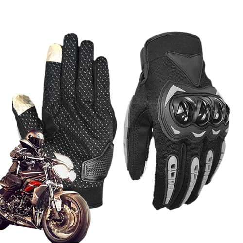 Motorradhandschuhe für Männer, Motorradhandschuhe für Männer - Vollfingers Handschuhe für Motorrad - Racing Mountain Cycling Airsoft -Schutzausrüstung zum Fahren, Straßenrennen, Klettern, von Moxeupon