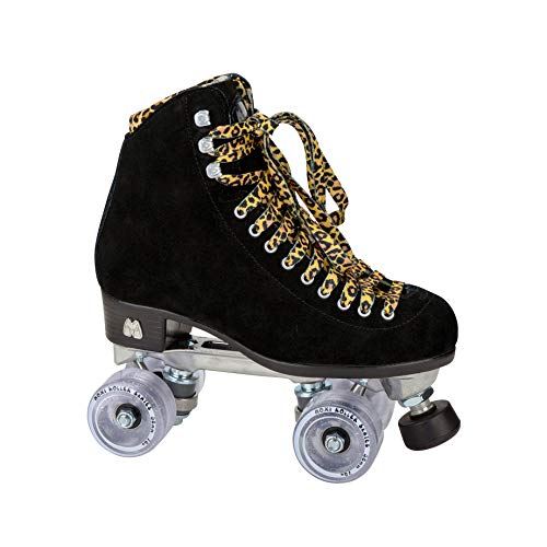 Moxi Skates - Panther - Lustige und modische Rollschuhe für Damen | Schwarzes Wildleder | Größe 10 Moxi Skates - Panther - Lustige und modische Rollschuhe für Damen | Schwarzes Wildleder | Größe 10 von Moxi