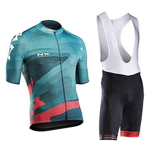 Moxilyn Fahrradtrikot Kurzarm Set für Herren Radtrikot T Shirt Radsport Radtrikot Set Fahrrad Trikot Kurzarm+Radhose mit 9D Gel,Ursprüngliche Gaze Radjacke und Radhose,Cycling Jersey Radtrikot von Moxilyn