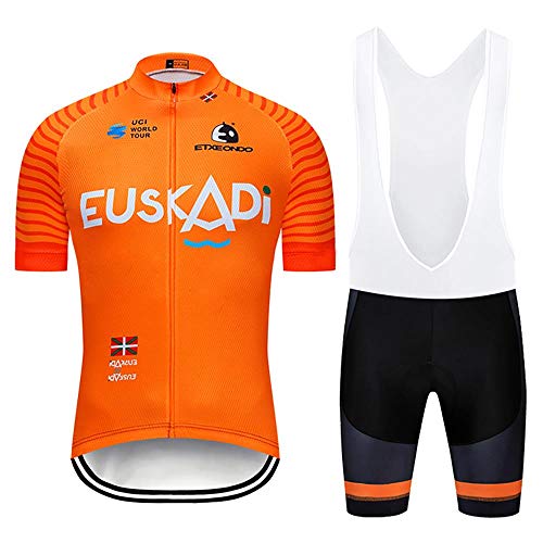 Moxilyn Fahrradtrikot Kurzarm Set für Herren Radtrikot T Shirt Radsport Radtrikot Set Fahrrad Trikot Kurzarm+Radhose mit 9D Gel,Ursprüngliche Gaze Radjacke und Radhose,Cycling Jersey Radtrikot von Moxilyn