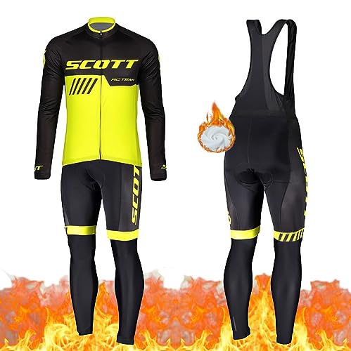 Moxilyn Fleece Radtrikot Herren LangarmAnzüge Radtrikot Set Radfahren Kleidung Thermo Vlies MTB Langärmliges Fahrradtrikot Hose mit 20D Gel Sitzpolsterfür Herbst/Winter Moxilyn Fleece Radtrikot Herren LangarmAnzüge Radtrikot Set Radfahren Kleidung Thermo Vlies MTB Langärmliges Fahrradtrikot Hose mit 20D Gel Sitzpolsterfür Herbst/Winter von Moxilyn