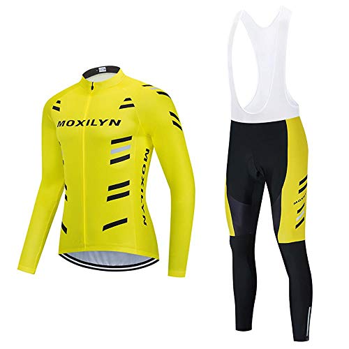 Moxilyn Radtrikot Herren LangarmAnzüge Radtrikot Set Radfahren Kleidung Winddicht Langärmliges Fahrradtrikot Hose mit 9D Gel Sitzpolster Sport & Freizeit MTB Radtrikot für Herbst Moxilyn Radtrikot Herren LangarmAnzüge Radtrikot Set Radfahren Kleidung Winddicht Langärmliges Fahrradtrikot Hose mit 9D Gel Sitzpolster Sport & Freizeit MTB Radtrikot für Herbst von Moxilyn