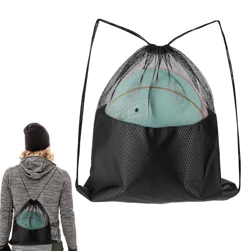 Mozeat Lens Ballsack Ballnetz Rucksack Basketball Tasche Tragbare Balltasche mit Schultergurt Soccer Bag Nylon Netztasche Ball Beutel für Basketball Fußball Volleyball Tennis Zubehör von Mozeat Lens