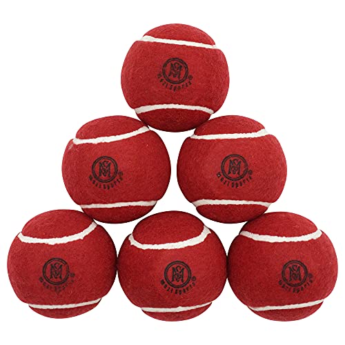 Mozi Sports Cricket-Tennisbälle, schwere Gummi-Tennisbälle für Cricket-Spiel, Gewicht 120 g, Rot Mozi Sports Cricket-Tennisbälle, schwere Gummi-Tennisbälle für Cricket-Spiel, Gewicht 120 g, Rot von Mozi Sports