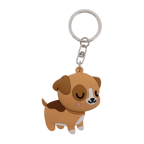 Mr. Wonderful Schlüsselanhänger – Hund – Schlüsselanhänger aus Gummi, bunt, Estandar Mr. Wonderful Schlüsselanhänger – Hund – Schlüsselanhänger aus Gummi, bunt, Estandar von Mr. Wonderful
