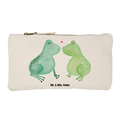 Mr. & Mrs. Panda Größe S Klein Schminktasche Frosch Liebe - Geschenk, Geschenk Hochzeit, Freundin, Jahrestag, Stiftemäppchen, Paar, XXL, von Mr. & Mrs. Panda