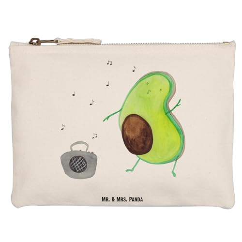 Mr. & Mrs. Panda Grösse XL Große Schminktasche Avocado Tanzen - Geschenk, Vegan, Gesund, Singen, Kosmetiktasche, Etui, XXL, Schlamperetui, von Mr. & Mrs. Panda