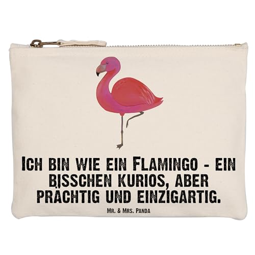 Mr. & Mrs. Panda Grösse XL Große Schminktasche Flamingo Classic - Geschenk, einzigartig, Spruch, Sohn, stolz, Stolz, Makeup, Federmappe, Freundin, von Mr. & Mrs. Panda