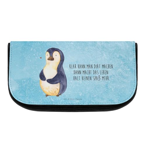 Mr. & Mrs. Panda Kosmetiktasche Pinguin Diät - Geschenk, Bauch, Kosmetikbeutel, Schminktasche, Selbstrespekt, Gewicht, Bierbauch, Make-Up Tasche, von Mr. & Mrs. Panda