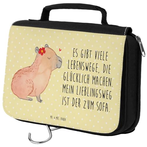 Mr. & Mrs. Panda Kulturbeutel Capybara Blume - Geschenk, Tiere, Zum Aufhängen, Kosmetiktasche, Gute Laune, Tiermotive, Schminkutensil, lustige Mr. & Mrs. Panda Kulturbeutel Capybara Blume - Geschenk, Tiere, Zum Aufhängen, Kosmetiktasche, Gute Laune, Tiermotive, Schminkutensil, lustige von Mr. & Mrs. Panda