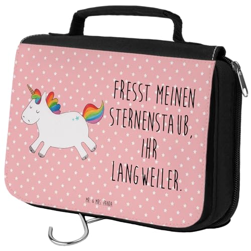 Mr. & Mrs. Panda Kulturbeutel Einhorn Happy - Geschenk, Waschtasche, witzig, Einhörner, Aufbewahrungstasche, Unicorn, Schminktasche, Kosmetikbeutel, Mr. & Mrs. Panda Kulturbeutel Einhorn Happy - Geschenk, Waschtasche, witzig, Einhörner, Aufbewahrungstasche, Unicorn, Schminktasche, Kosmetikbeutel, von Mr. & Mrs. Panda