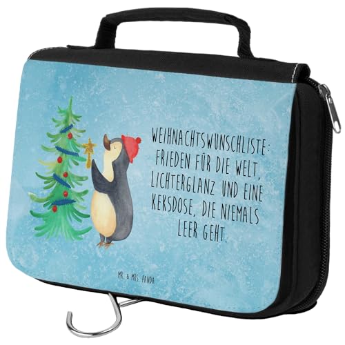 Mr. & Mrs. Panda Kulturbeutel Pinguin Weihnachtsbaum - Geschenk, Waschtasche, Damen, Weihnachtsdeko, Kulturtasche, Schminktasche, Weihnachten, Zum Mr. & Mrs. Panda Kulturbeutel Pinguin Weihnachtsbaum - Geschenk, Waschtasche, Damen, Weihnachtsdeko, Kulturtasche, Schminktasche, Weihnachten, Zum von Mr. & Mrs. Panda