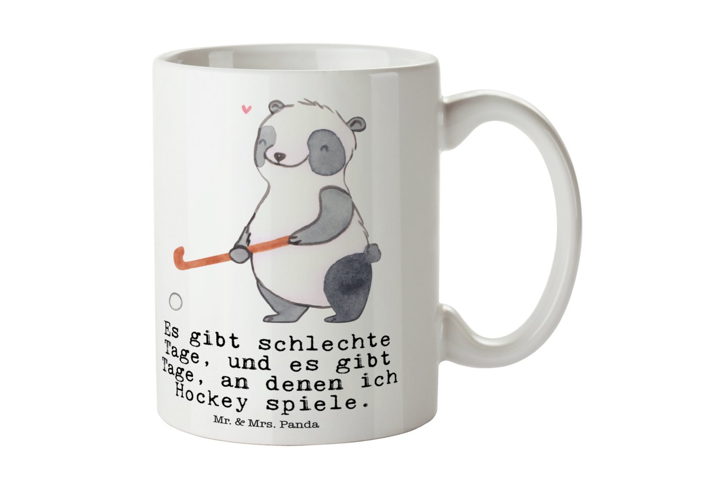 Mr. & Mrs. Panda Tasse Panda Hockey spielen - Weiß - Geschenk, Feldhockey, Hockey Verein, Sp, Keramik, Nostalgische Designs Mr. & Mrs. Panda Tasse Panda Hockey spielen - Weiß - Geschenk, Feldhockey, Hockey Verein, Sp, Keramik, Nostalgische Designs von Mr. & Mrs. Panda