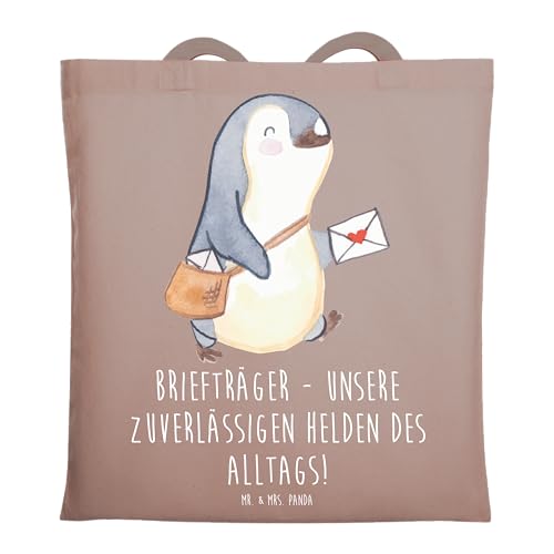 Mr. & Mrs. Panda Tragetasche Briefträger Helden - Geschenk, Helden des täglichen Lebens, kleine Geschenke, Shopper, Danke, Dankeschön, Stoffbeutel, von Mr. & Mrs. Panda