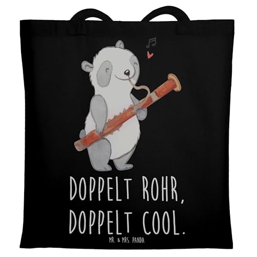 Mr. & Mrs. Panda Tragetasche Fagott Doppelt, Jutebeutel, kreative Entfaltung, Einkaufstüte, Musikalität, Musik, Design, Badetasche, Mr. & Mrs. Panda Tragetasche Fagott Doppelt, Jutebeutel, kreative Entfaltung, Einkaufstüte, Musikalität, Musik, Design, Badetasche, von Mr. & Mrs. Panda