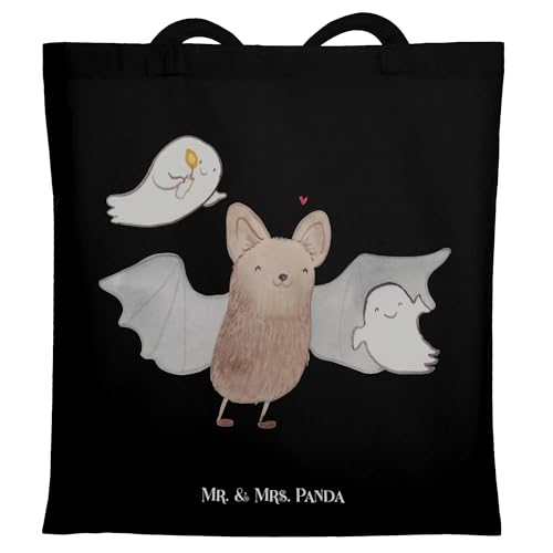 Mr. & Mrs. Panda Tragetasche Fledermaus Gespenster - Geschenk, Schultertasche, Dekoration, Halloween, Laptoptasche, Martinssingen, Stoffbeutel, Süßes Mr. & Mrs. Panda Tragetasche Fledermaus Gespenster - Geschenk, Schultertasche, Dekoration, Halloween, Laptoptasche, Martinssingen, Stoffbeutel, Süßes von Mr. & Mrs. Panda