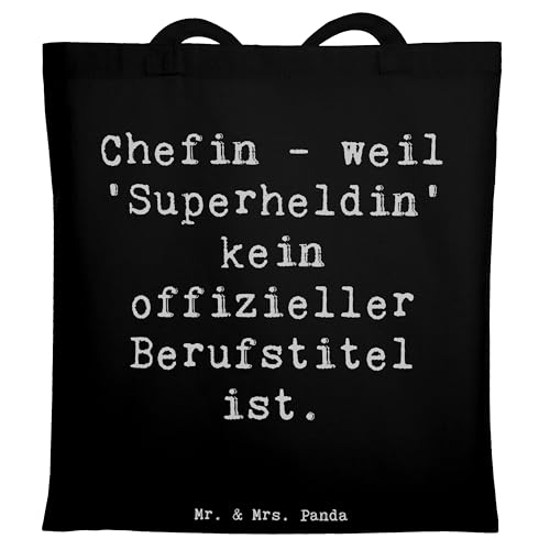 Mr. & Mrs. Panda Tragetasche Spruch Chefin Superheldin - Geschenk, Einkaufstasche, Chefin Geschenke, Berufsleben, Stoffbeutel, Einkaufstüte, Berufe, Mr. & Mrs. Panda Tragetasche Spruch Chefin Superheldin - Geschenk, Einkaufstasche, Chefin Geschenke, Berufsleben, Stoffbeutel, Einkaufstüte, Berufe, von Mr. & Mrs. Panda