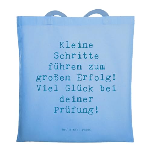 Mr. & Mrs. Panda Tragetasche Spruch Prüfungen bestehen - Geschenk, Jutebeutel, Schultertasche, Prüfungsvorbereitung, Trost, Kraft, Stressbewältigung, von Mr. & Mrs. Panda