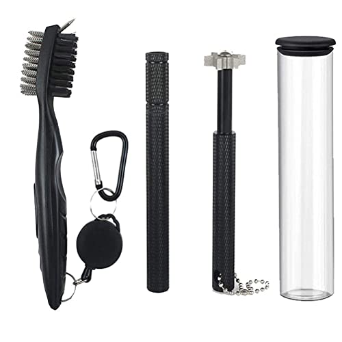 Clean Werkzeug-Set – einziehbare Golfschlägerbürste, 6 Köpfe, Golfschläger-Rillenschärfer, Golfschläger-Rillenschärfer U- und V-Rillen, praktisches scharfes und sauberes Clean Werkzeug-Set – einziehbare Golfschlägerbürste, 6 Köpfe, Golfschläger-Rillenschärfer, Golfschläger-Rillenschärfer U- und V-Rillen, praktisches scharfes und sauberes von Mrisata