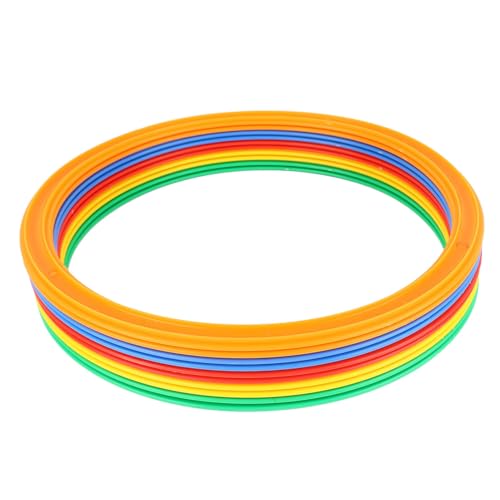 Sport-Agility-Ring-Set für, 10 Ringe und 10 Schnallen, Entwickeln Geschwindigkeit und Beweglichkeit für, Lustiges Outdoor-Spielzeug, M 28 cm von Mrisata