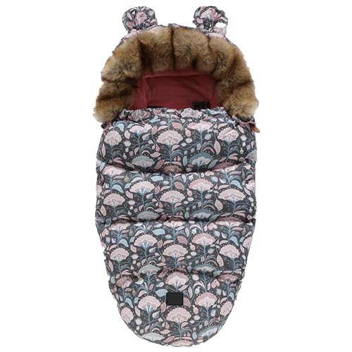 Winter Warm Baby Schlafsack Fußsäcke für Kinderwagen Baby Schlafsack Warm Wasserdicht Winddicht Waschbar geeignet für Kinderwagen, Autositz, Sportkinderwagen, Buggy, Babyschale von Msuitable