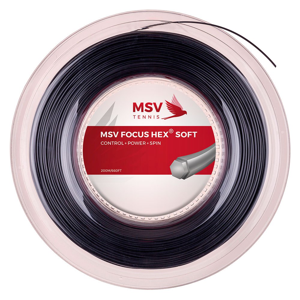 Msv Tennis Focus Hex Soft 200 M Tennis Reel String Silber 1.25 mm von Msv Tennis