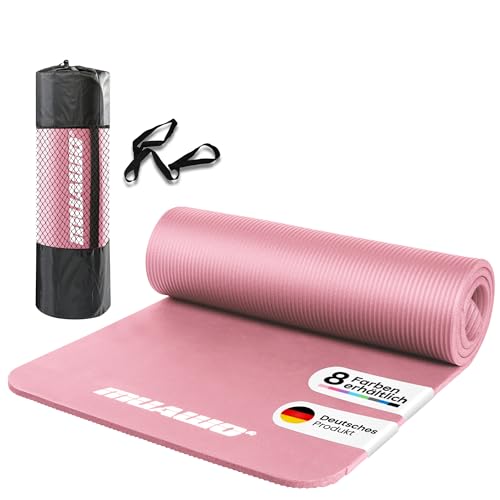 Muawo Premium Sportmatte und Fitnessmatte, perfekt als Yogamatte, Gymnastikmatte, Trainingsmatte | rutschfest | extra-dick & extra-lang | bis zu 190 cm Länge x 100 cm Breite x 1,5 cm Dicke Muawo Premium Sportmatte und Fitnessmatte, perfekt als Yogamatte, Gymnastikmatte, Trainingsmatte | rutschfest | extra-dick & extra-lang | bis zu 190 cm Länge x 100 cm Breite x 1,5 cm Dicke von Muawo