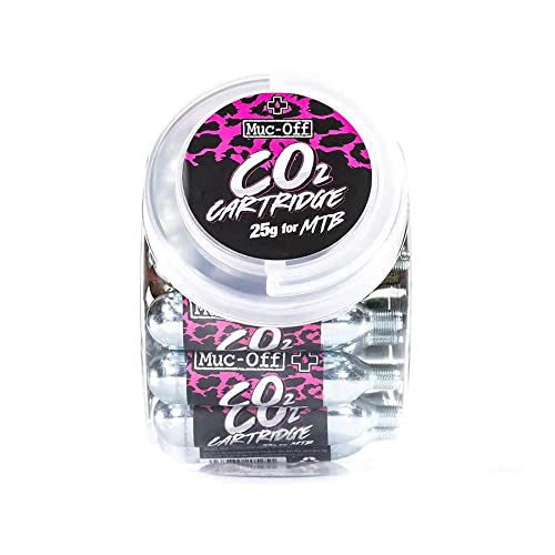 Muc Off 25g CO2 Kartusche Nachfüllpackung, Silber, Einheitsgröße Muc Off 25g CO2 Kartusche Nachfüllpackung, Silber, Einheitsgröße von Muc-Off
