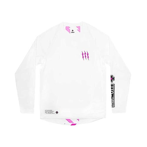 Muc-Off Herren Jersey Riders Long Sleeve, weiß pink, 2XL, MU-JER-2019 Muc-Off Herren Jersey Riders Long Sleeve, weiß pink, 2XL, MU-JER-2019 von Muc-Off