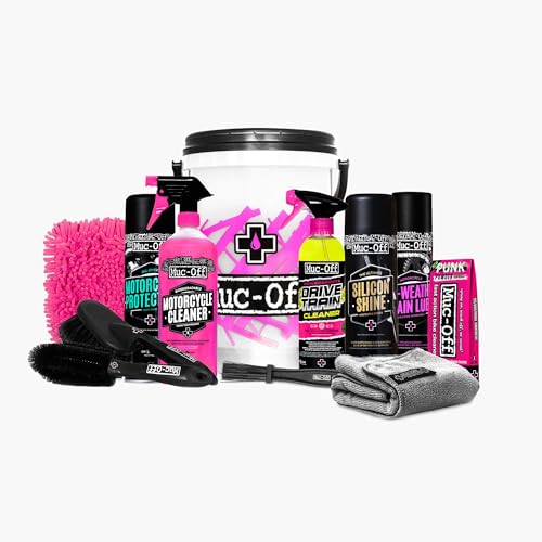 Muc Off Motorradreiniger Powersports Bucket Kit 12-teilig, MU-KIT-2546 von Muc-Off