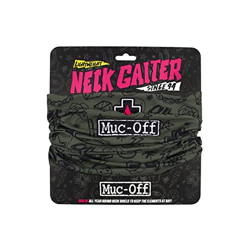 Muc-Off Multifunktionstuch Winter Lightweight Neck Gaiter Punk, grün, MU-ACC-2726 von Muc-Off