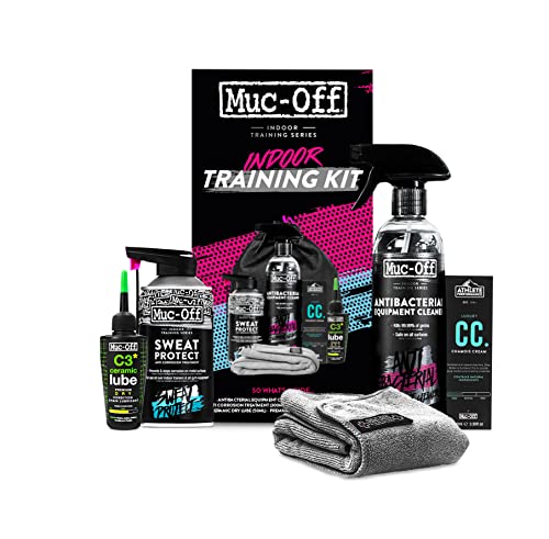 Muc Off Indoor-Trainingsset – unverzichtbare Essentials für Indoor-Radsport und Fitnesstraining – inklusive Gerätereiniger und Chamois-Creme, Einheitsgröße Muc Off Indoor-Trainingsset – unverzichtbare Essentials für Indoor-Radsport und Fitnesstraining – inklusive Gerätereiniger und Chamois-Creme, Einheitsgröße von Muc-Off