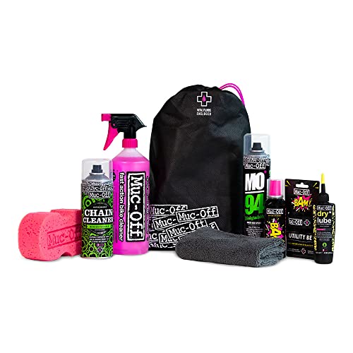 Muc-Off Ultimate Commuter Kit – Essentials zur Wartung Ihres Fahrrads und zum Schutz vor Einstichen – inklusive Fahrradreiniger und B.A.M. Sofortige Pannenreparatur von Muc-Off