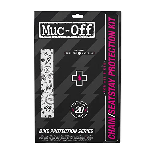 Muc-Off Unisex – Erwachsene Chainstay Protection Kit-Punk, Natur, Einheitsgröße von Muc-Off