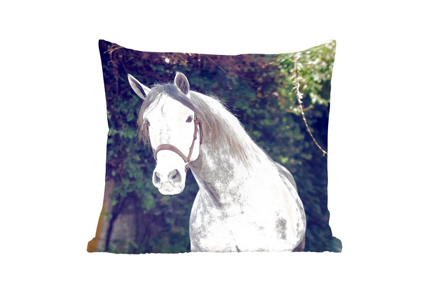 MuchoWow Dekokissen Pferd - Halfter - Natur, Zierkissen mit Füllung für Wohnzimmer, Sofakissen, 40x40 cm MuchoWow Dekokissen Pferd - Halfter - Natur, Zierkissen mit Füllung für Wohnzimmer, Sofakissen, 40x40 cm von MuchoWow
