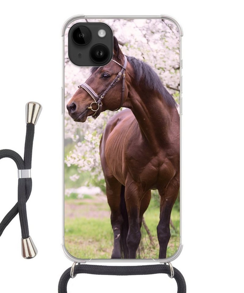 MuchoWow Handyhülle Pferd - Sakura - Halfter MuchoWow Handyhülle Pferd - Sakura - Halfter von MuchoWow