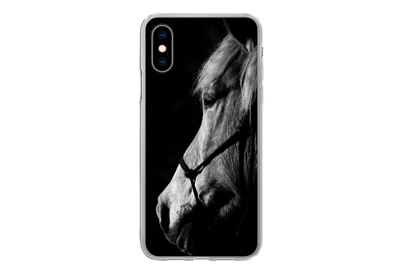 MuchoWow Handyhülle für Apple iPhone X Pferd - Halfter - Leicht, Smartphone-Bumper, Print, Handy Schutzhülle Dünn MuchoWow Handyhülle für Apple iPhone X Pferd - Halfter - Leicht, Smartphone-Bumper, Print, Handy Schutzhülle Dünn von MuchoWow