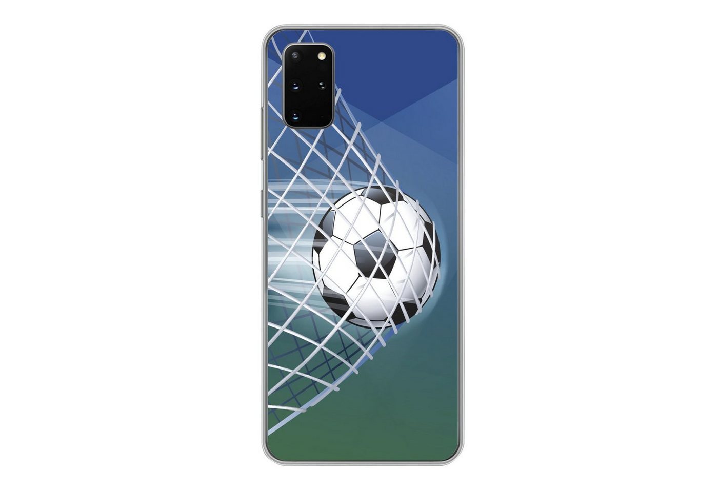 MuchoWow Handyhülle für Samsung Galaxy S20 Plus Eine Illustration eines Fußballs im Netz -, Phone Case, Silikon, Schutzhülle Dünn MuchoWow Handyhülle für Samsung Galaxy S20 Plus Eine Illustration eines Fußballs im Netz -, Phone Case, Silikon, Schutzhülle Dünn von MuchoWow