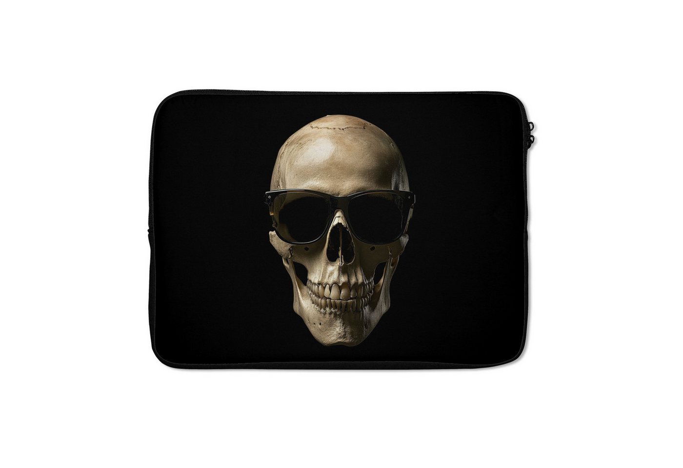MuchoWow Laptop-Hülle Skelett - Sonnenbrille - Zähne - Totenkopf - Schwarz 14 Zoll, Schutzhülle für Laptop, Schutz gegen Kratzern, Laptoptasche MuchoWow Laptop-Hülle Skelett - Sonnenbrille - Zähne - Totenkopf - Schwarz 14 Zoll, Schutzhülle für Laptop, Schutz gegen Kratzern, Laptoptasche von MuchoWow