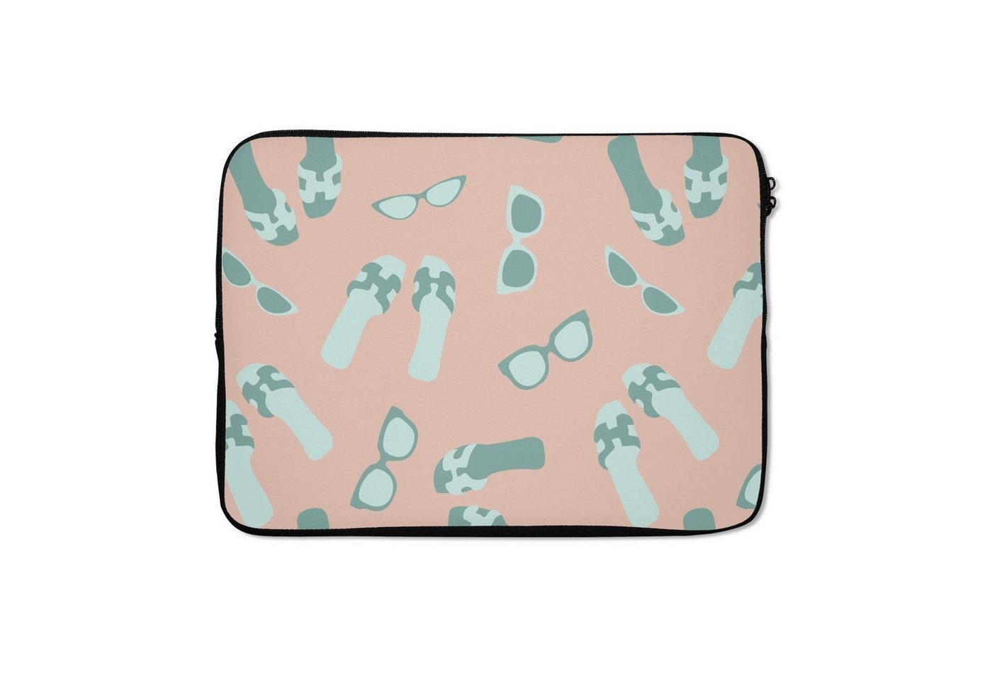 MuchoWow Laptop-Hülle Sommer - Sonnenbrille - Hausschuhe - Pastellfarben MuchoWow Laptop-Hülle Sommer - Sonnenbrille - Hausschuhe - Pastellfarben von MuchoWow