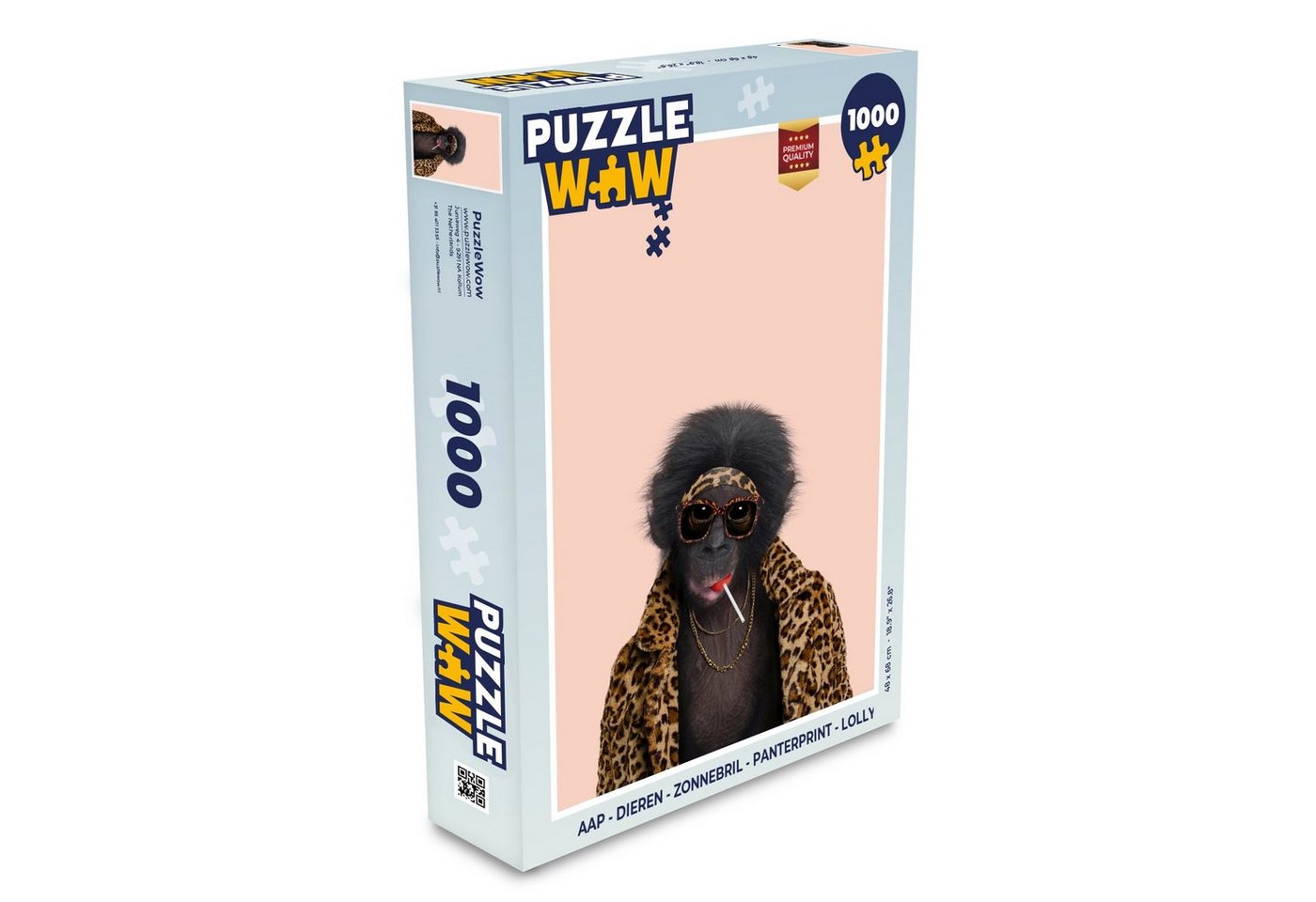 MuchoWow Puzzle Affe - Tiere - Sonnenbrille - Pantherdruck - Lutscher, 1000 Puzzleteile, Foto-Puzzle, Bilderrätsel, Puzzlespiele, Klassisch MuchoWow Puzzle Affe - Tiere - Sonnenbrille - Pantherdruck - Lutscher, 1000 Puzzleteile, Foto-Puzzle, Bilderrätsel, Puzzlespiele, Klassisch von MuchoWow