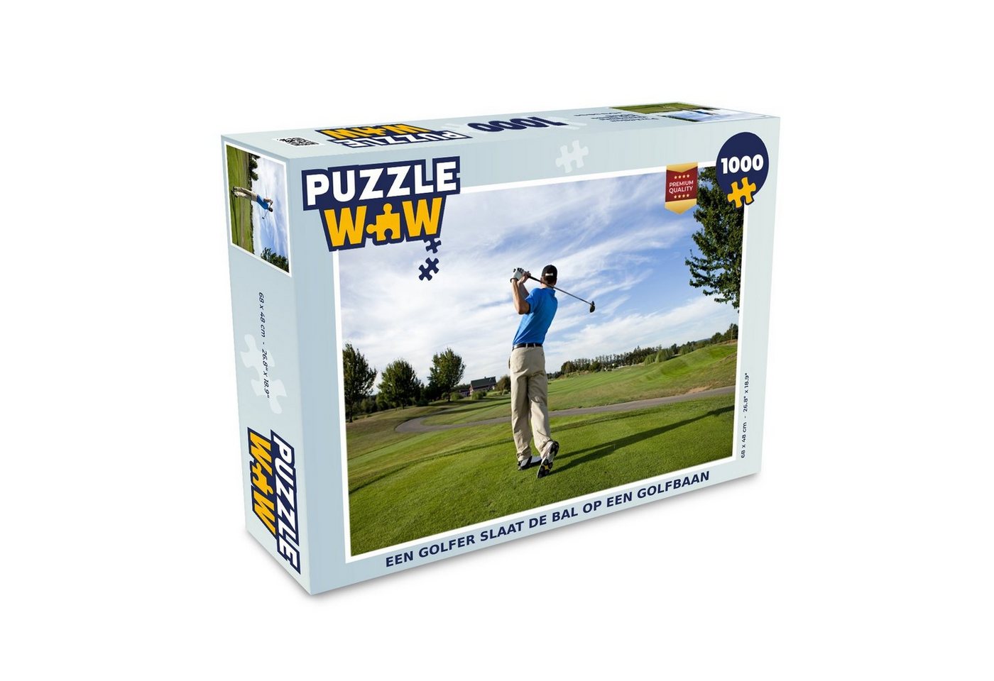 MuchoWow Puzzle Ein Golfer schlägt den Ball auf einem Golfplatz ab, 1000 Puzzleteile, Foto-Puzzle, Bilderrätsel, Puzzlespiele, Klassisch MuchoWow Puzzle Ein Golfer schlägt den Ball auf einem Golfplatz ab, 1000 Puzzleteile, Foto-Puzzle, Bilderrätsel, Puzzlespiele, Klassisch von MuchoWow