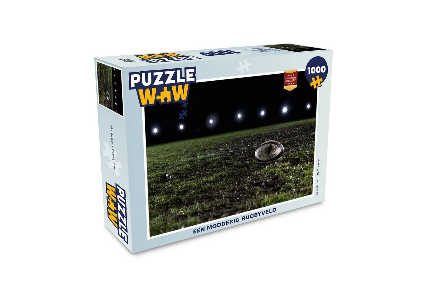 MuchoWow Puzzle Ein schlammiges Rugbyfeld, 1000 Puzzleteile, Foto-Puzzle, Bilderrätsel, Puzzlespiele, Klassisch von MuchoWow