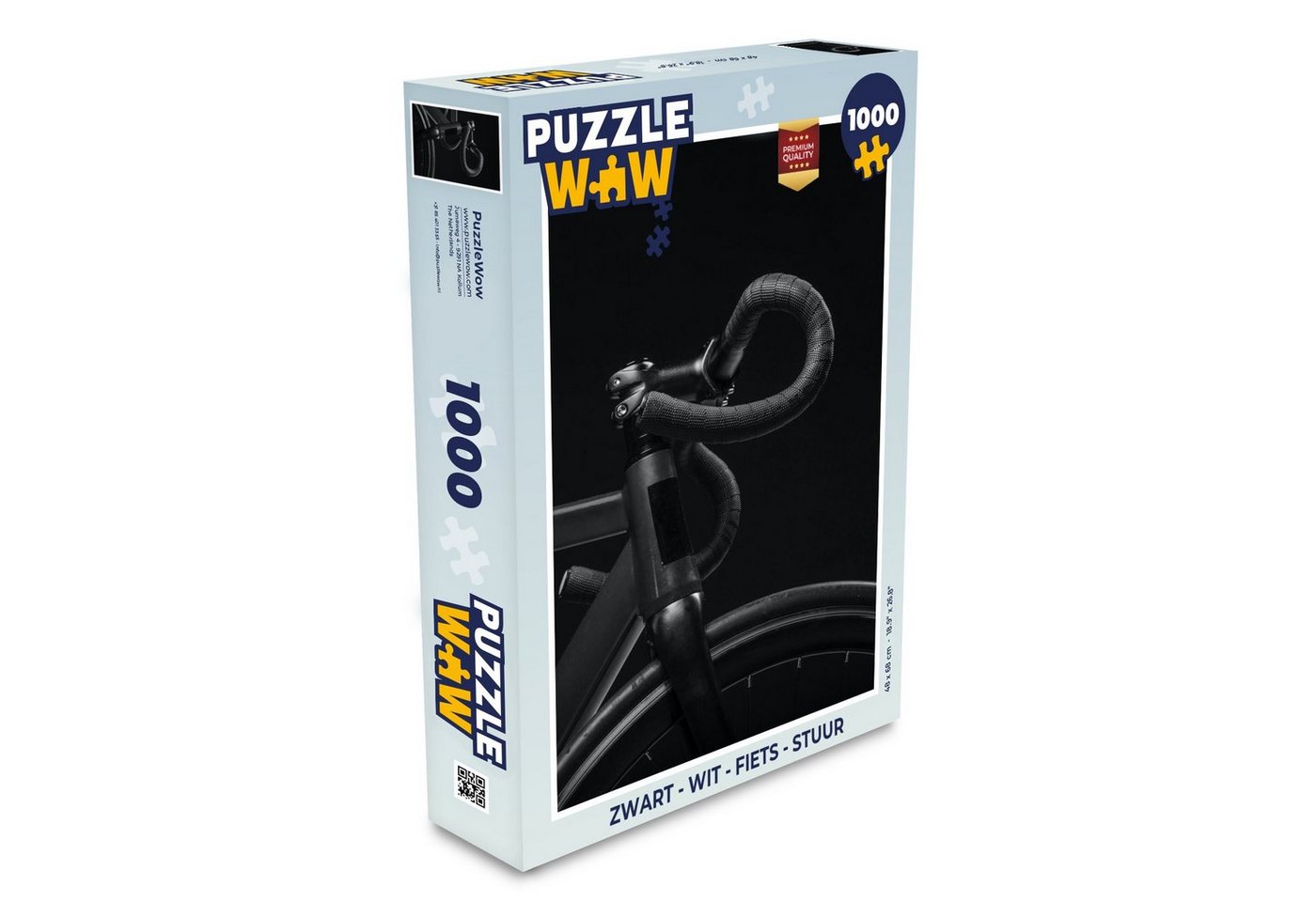 MuchoWow Puzzle Fahrrad - Lenker - Schwarz - Weiß, 1000 Puzzleteile, Foto-Puzzle, Bilderrätsel, Puzzlespiele, Klassisch MuchoWow Puzzle Fahrrad - Lenker - Schwarz - Weiß, 1000 Puzzleteile, Foto-Puzzle, Bilderrätsel, Puzzlespiele, Klassisch von MuchoWow